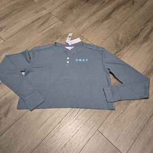 NWT - Roxy Cropped Para Paradise Long SleeveTop